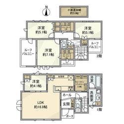 美堀町戸建の物件間取画像